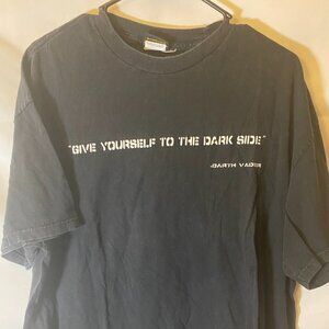 Star wars Darth Vader "Give Yourself to the Dark Side" Mens Xl tshirt T-shirt